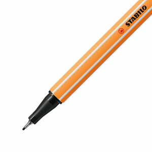 STABILO - Fineliner - point 88-10er Pack Office - 4x schwarz, 3x blau, 2x rot, 1x grün