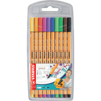 STABILO - Fineliner - point 88-10er Pack - Standardfarben
