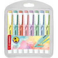 STABILO - Textmarker - swing cool Pastel - 8er Pack - mit 8 verschiedenen Farben