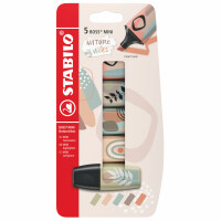 STABILO - Textmarker - BOSS MINI Naturevibes - 5er Pack - 5 Farben