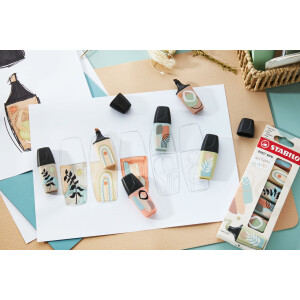 STABILO - Textmarker - BOSS MINI Naturevibes - 6er Pack - 6 Farben