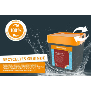 Steinbach Poolpflege Chlortabs 200 g langsamlöslich, 2X 5 kg, Chlorprodukte, 0752205TD02