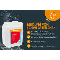 Steinbach Wasserpflege Superflock flüssig - 0754305TV00 - 5 l - Flüssiger Trübungsentferner für Sandfilter
