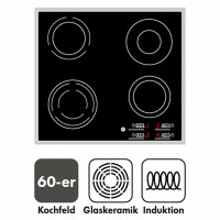 KESPER | Glasschneideplatte/Herdabeckplatte/Buffetplatte, Material: ESG-Sicherheitsglas, Maße: 50 x 28,5 cm, Stärke: 0,4 cm, Fußhöhe: 3 mm, Motivfolie: Beton Grau | 37540 13