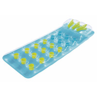 Bestway 43015 Luftmatratze Beach Bed | Aufblasbare Pool Liege 188 x 71 cm mit Kopflehne | Badespaß fürs Wasser (blau)