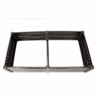NEUSTANLO | Hochbeet Beetlo L | 158 ×82×31 cm | 336L | aus wetterfestem Kunststoff | pflegeleichtes Gartenbeet | Steckmontage ohne Werkzeug | ideal als Blumen- & Pflanzenbeet | Made in Germany