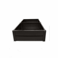 NEUSTANLO | Hochbeet Beetlo L | 158 ×82×31 cm | 336L | aus wetterfestem Kunststoff | pflegeleichtes Gartenbeet | Steckmontage ohne Werkzeug | ideal als Blumen- & Pflanzenbeet | Made in Germany