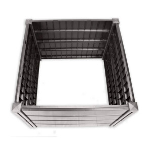 NEUSTANLO | Hochbeet Beetlo M | 82×82×61 cm | 336L | aus wetterfestem Kunststoff | pflegeleichtes Gartenbeet | Steckmontage ohne Werkzeug | ideal als Blumen- & Pflanzenbeet | Made in Germany