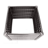 NEUSTANLO | Hochbeet Beetlo M | 82×82×61 cm | 336L | aus wetterfestem Kunststoff | pflegeleichtes Gartenbeet | Steckmontage ohne Werkzeug | ideal als Blumen- & Pflanzenbeet | Made in Germany