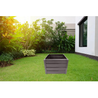 NEUSTANLO | Hochbeet Beetlo M | 82×82×61 cm | 336L | aus wetterfestem Kunststoff | pflegeleichtes Gartenbeet | Steckmontage ohne Werkzeug | ideal als Blumen- & Pflanzenbeet | Made in Germany