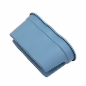 KHW | Flowerclip XL 2er-Set | Meerblau | Pflanzgefäße für Balkon- & Geländerbegrünung | wetterfest & UV-beständig | Zwei Pflanzkammern | für Geländer Ø bis 6 cm | dekorativ & stabil | Made in Germany