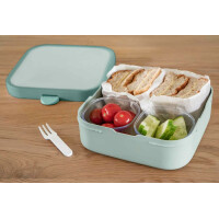 Mepal | Lunch-Set XL Campus Little Dutch | Bentobox groß & Trinkflasche | Spülmaschinenfest | 400 & 1300 ml | Mit Fächern, Gabel & Clip-Verschluss | Perfekt für Snacks & Mahlzeiten | Fairy Wonders