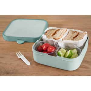 Mepal | Lunch-Set XL Campus | Bentobox groß & Trinkflasche | Spülmaschinenfest | 400 & 1300 ml | Mit Fächern, Gabel & Clip-Verschluss | Perfekt für Snacks & Mahlzeiten | Paw Patrol Pups
