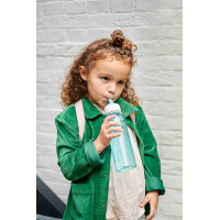 Mepal - Pausenset Campus - Set für Kinder mit Bento Brotdose und Flip-Up Wasserflasche - Lunch-Set für die Schule oder unterwegs - Spülmaschinenfest - 750 + 500 ml - Cool Pink