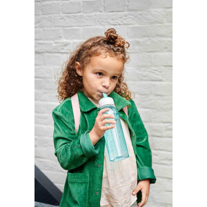 Mepal - Pausenset Campus - Set für Kinder mit Bento Brotdose und Flip-Up Wasserflasche - Lunch-Set für die Schule oder unterwegs - Spülmaschinenfest - 750 + 500 ml - Cool Blue