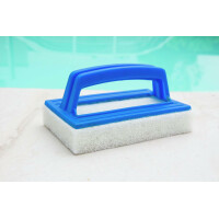 Steinbach | Reinigungsset | Nano Reinigungsschwamm Doppelpack + Handschrubber De Luxe | chemiefrei reinigen mit Nanotechnologie | für Schwimmbadfolien & Kunststoffoberflächen