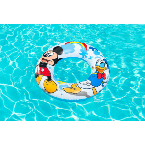 Bestway | Disney Junior - Schwimm- & Spielset | Schwimmring Ø 56 cm & Wasserball Ø 34 cm | aufblasbar | Mickey & Friends Design | perfekt für Pool, Strand & Urlaub