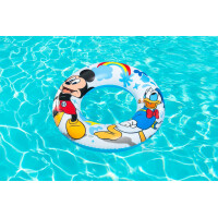 Bestway | Disney Junior - Schwimm- & Spielset | Schwimmring Ø 56 cm & Wasserball Ø 34 cm | aufblasbar | Mickey & Friends Design | perfekt für Pool, Strand & Urlaub