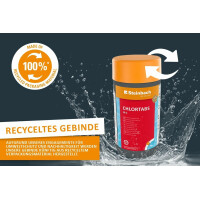 Steinbach Poolpflege-Set | Chlortabs (20g) 1 kg & Filter Balls 700 g | Schockchlorung & Wasserdesinfektion | Filterbälle ersetzt Filtersand | kristallklares Poolwasser ohne Rückstände