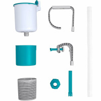 Bestway | Oberflächenskimmer Starter-Set mit Filterbälle (500 g) | Skimmer für Filtersysteme | Geeignet für Filteranlagen ab 2.006 l/h | zur automatischen Reinigung der Wasseroberfläche