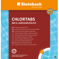 Steinbach Poolpflege Chlortabs 200 g langsamlöslich, 5 kg, Chlorprodukte, 0752205TD00