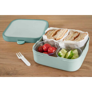 Mepal | Lunch-Set XL Campus | Bentobox groß & Trinkflasche | Spülmaschinenfest | 400 & 1300 ml | Mit Fächern, Gabel & Clip-Verschluss | Perfekt für Snacks & Mahlzeiten | Paw Patrol Girls