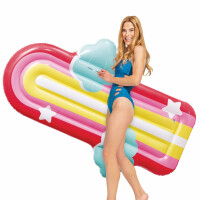Intex Rainbow Cloud Float, aufgeblasen, Größe: 1.75m x 1,17 mx x 20cm (58729EU)