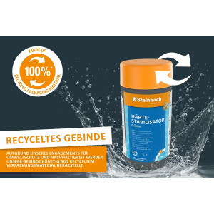 Steinbach | Flüssiger Härtestabilisator | optimaler Kalkschutz | für kristallklares Poolwasser | einfache Dosierung | ideal für Poolpflege | Inhalt: 1 Liter