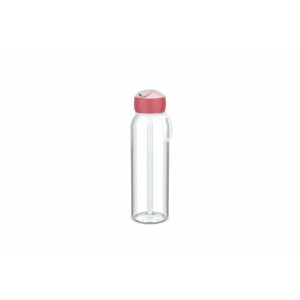 Mepal - Wasserflasche Flip-Up Campus - Auslaufsichere Trinkflasche für Schule & Unterwegs - Transparente Trinkbecher - BPA-frei & Spülmaschinenfest - 500 ml - Cool pink
