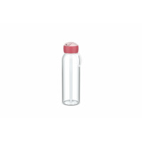 Mepal - Wasserflasche Flip-Up Campus - Auslaufsichere Trinkflasche für Schule & Unterwegs - Transparente Trinkbecher - BPA-frei & Spülmaschinenfest - 500 ml - Cool pink