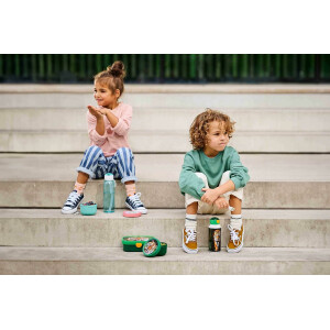 Mepal | Lunch-Set XL Campus Little Dutch | Bentobox groß & Trinkflasche | Spülmaschinenfest | 400 & 1300 ml | Mit Fächern, Gabel & Clip-Verschluss | Perfekt für Snacks & Mahlzeiten | Fairy Garden