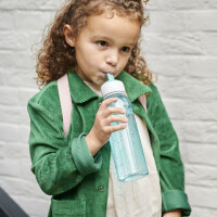 Mepal - Wasserflasche Flip-Up Campus - Auslaufsichere Trinkflasche für Schule & Unterwegs - Transparente Trinkbecher - BPA-frei & Spülmaschinenfest - 500 ml - Cool mint