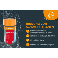 STEINBACH Superflock flüssig 1 l | Flockungsmittel für Pools mit Sandfilter | entfernt Trübungen & bindet Schwebstoffe | für glasklares Wasser | Nicht geeignet für Kartuschenfilter