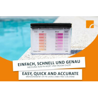 STEINBACH | Wasserpflege Set Classic I Pool Chlor Starterset für Einsteiger I Mini-Multitabs, Kristallklar, Dosierschwimmer, Testkit, pH-Senker & Chlorgranulat | Pool-Zubehör-Set für Anfänger