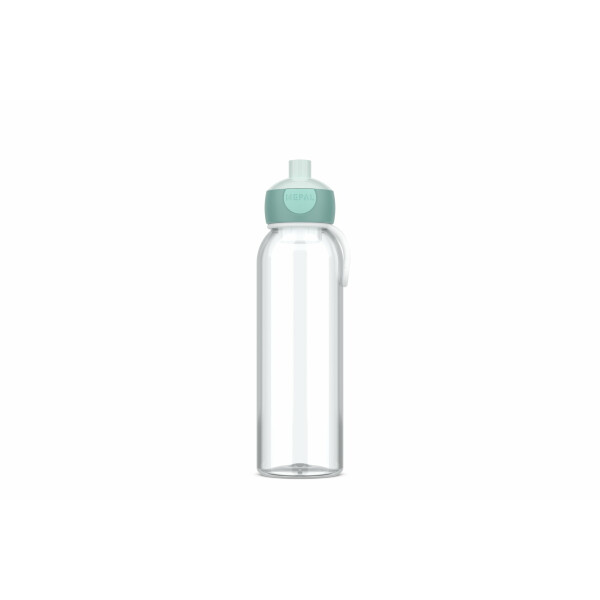Mepal - Wasserflasche Pop-Up Campus - Auslaufsichere Trinkflasche für Schule & Unterwegs - Transparente Trinkbecher - BPA-frei & Spülmaschinenfest - 500 ml - Cool mint