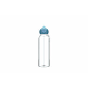 Mepal - Wasserflasche Pop-Up Campus - Auslaufsichere Trinkflasche für Schule & Unterwegs - Transparente Trinkbecher - BPA-frei & Spülmaschinenfest - 500 ml - Cool blue