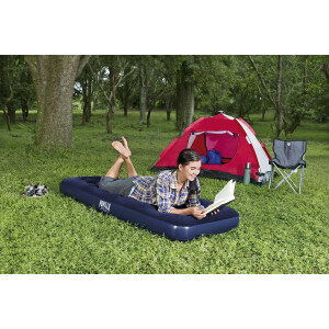 Bestway Pavillo aufblasbares Single-Luftbett Blue Horizon für eine Person, 185 x 76 x 22 cm