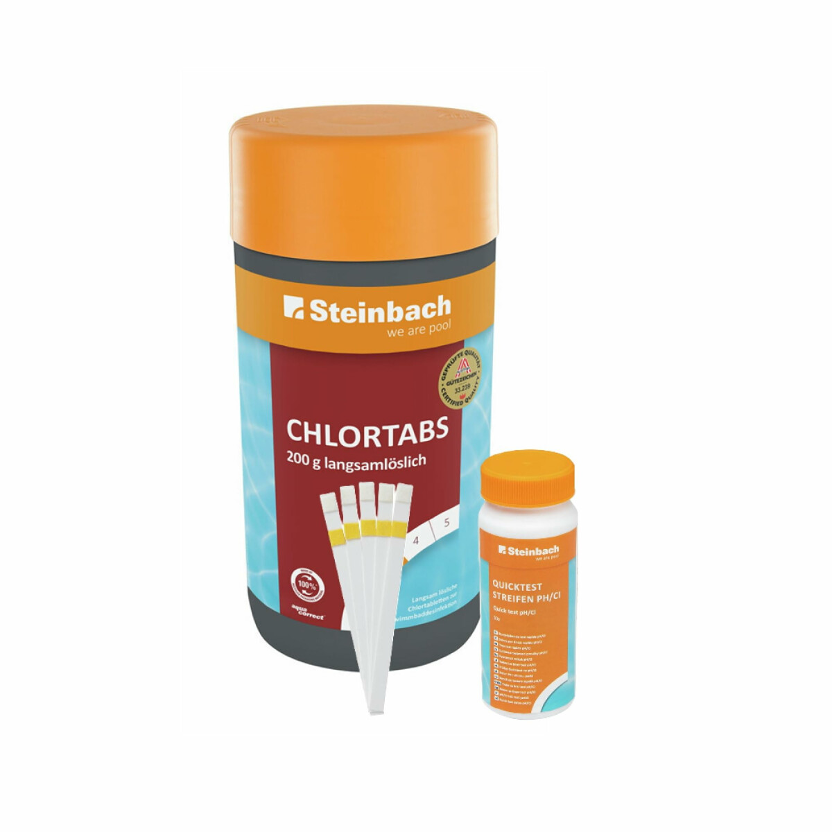 Steinbach Poolpflege Test-Set | Quicktest Streifen für 
