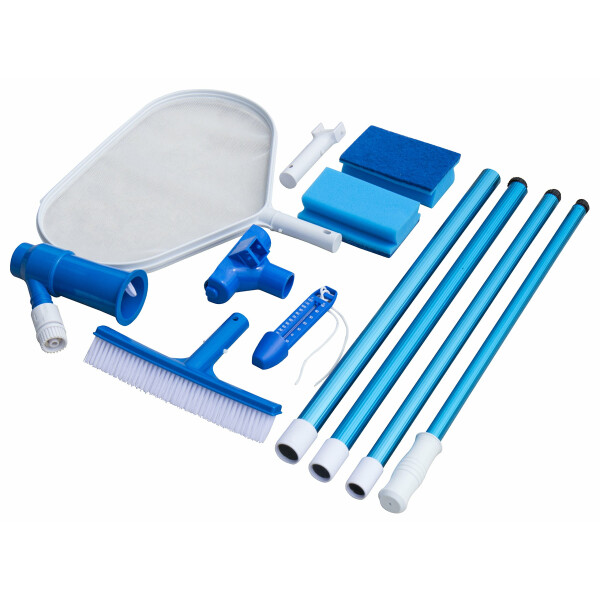 Steinbach Reinigungsset Grundausstattung, Bodensauger, Teleskopstange, Thermometer, Bürste, Handschrubber, Kescher, 061175