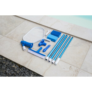 Steinbach Reinigungsset Grundausstattung, Bodensauger, Teleskopstange, Thermometer, Bürste, Handschrubber, Kescher, 061175
