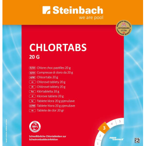 Steinbach Poolpflege-Set | Chlorgranulat 1 kg & Quicktest Streifen pH/Cl (50 STK.) | zur Schockbehandlung & Wasseranalyse | schnelllöslich & pH-neutral | für Pools & Whirlpools