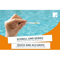 Steinbach Poolpflege-Set | Chlorgranulat 1 kg & Quicktest Streifen pH/Cl (50 STK.) | zur Schockbehandlung & Wasseranalyse | schnelllöslich & pH-neutral | für Pools & Whirlpools