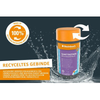 Steinbach Poolpflege Test-Set | Quicktest Streifen für pH-Wert & freies Chlor + Quattrotabs 200g | Wasseranalyse & Desinfektion in einem Set | schnelllöslich & pH-neutral | für Pools & Whirlpools