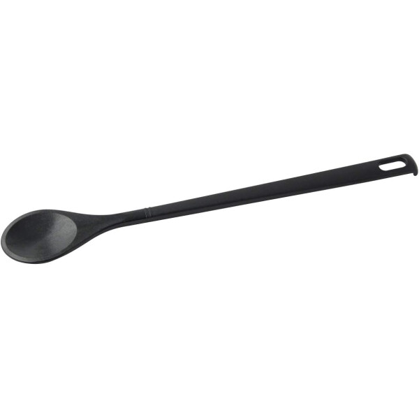 Fackelmann Kochlöffel Nero - Premium Kunststoff Küchenhelfer, Hitzebeständig, Spülmaschinenfest, 305x45x15mm, Schwarz