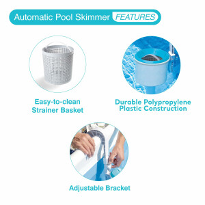 Intex Surface Skimmer - Deluxe Wandmontage-Oberflächenskimmer - Einhängeskimmer - Ø 16 cm