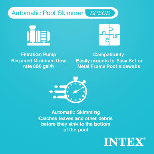 Intex, 58949, Skimmer Deluxe, groß (für Pumpen ab 3.028 Liter/Std.) ideal für große Pools