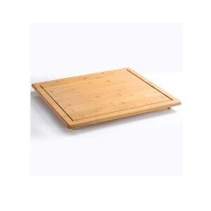 Kesper | XXL Schneideplatte | Abdeckplatte extra groß | 56 x 50 x 4 cm | Backbrett | FSC Bambus | ideal auch Schneideplatte oder Hackbrett