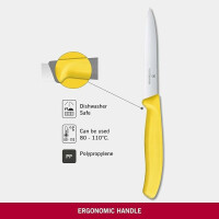 Victorinox | Swiss Classic Gemüsemesser Set | Weiß | 5-teilig | 10 cm Klinge | präziser Schnitt | perfektioniert für Küche und Alltag