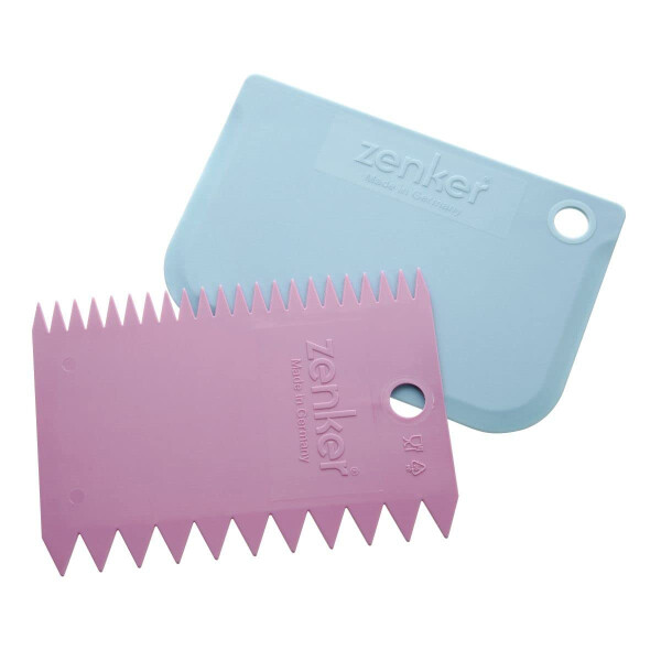Zenker 43918 Set mit 2 Backhörnern, Hörnern, Teigschaber, Kunststoff, zufällig, Willkürlich