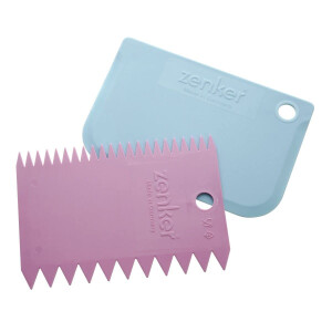 Zenker 43918 Set mit 2 Backhörnern, Hörnern, Teigschaber, Kunststoff, zufällig, Willkürlich